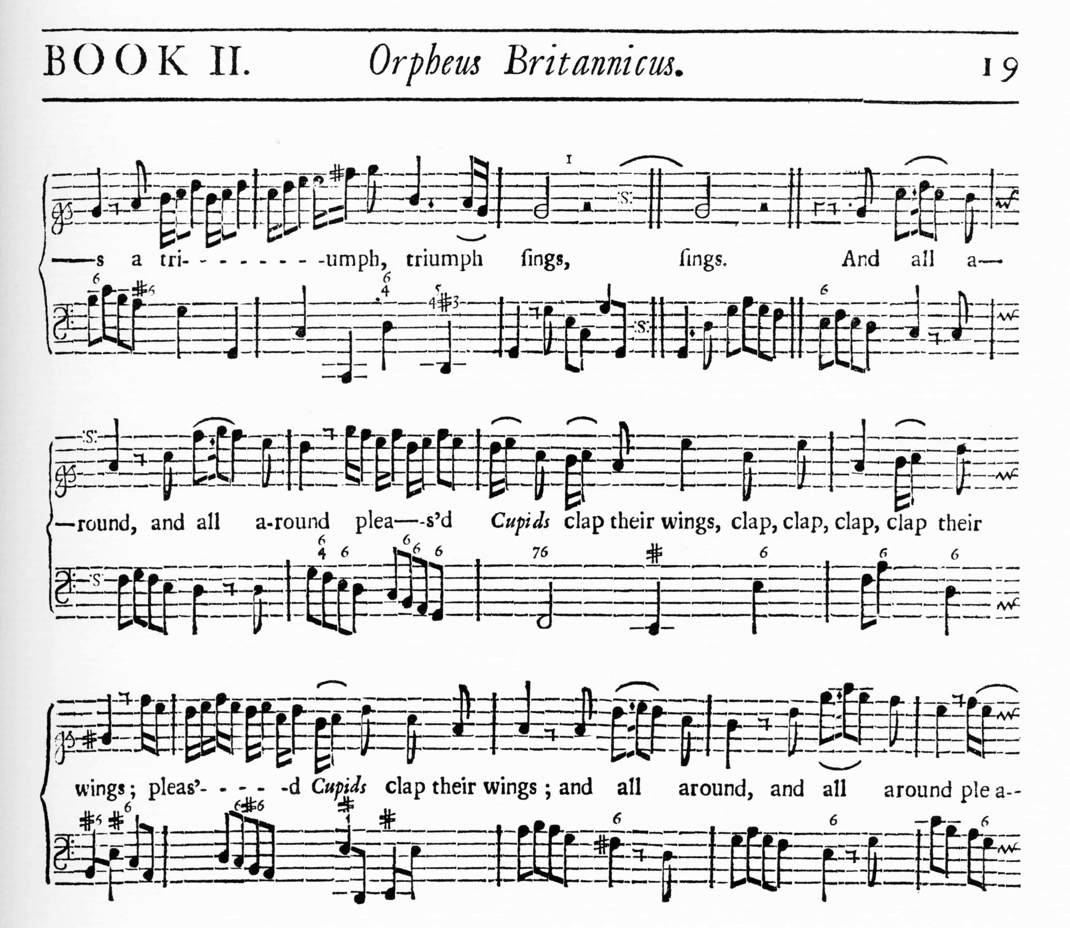 Orpheus Britannicus 
	II